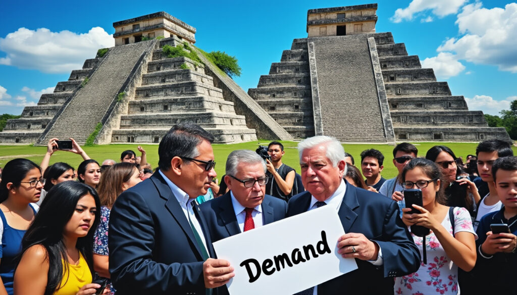 la autoridad mexicana ha interpuesto una demanda contra el popular creador de contenido mrbeast debido a un video polémico grabado en el icónico sitio de chichén itzá, generando debate sobre la responsabilidad en la creación de contenido en lugares patrimoniales.