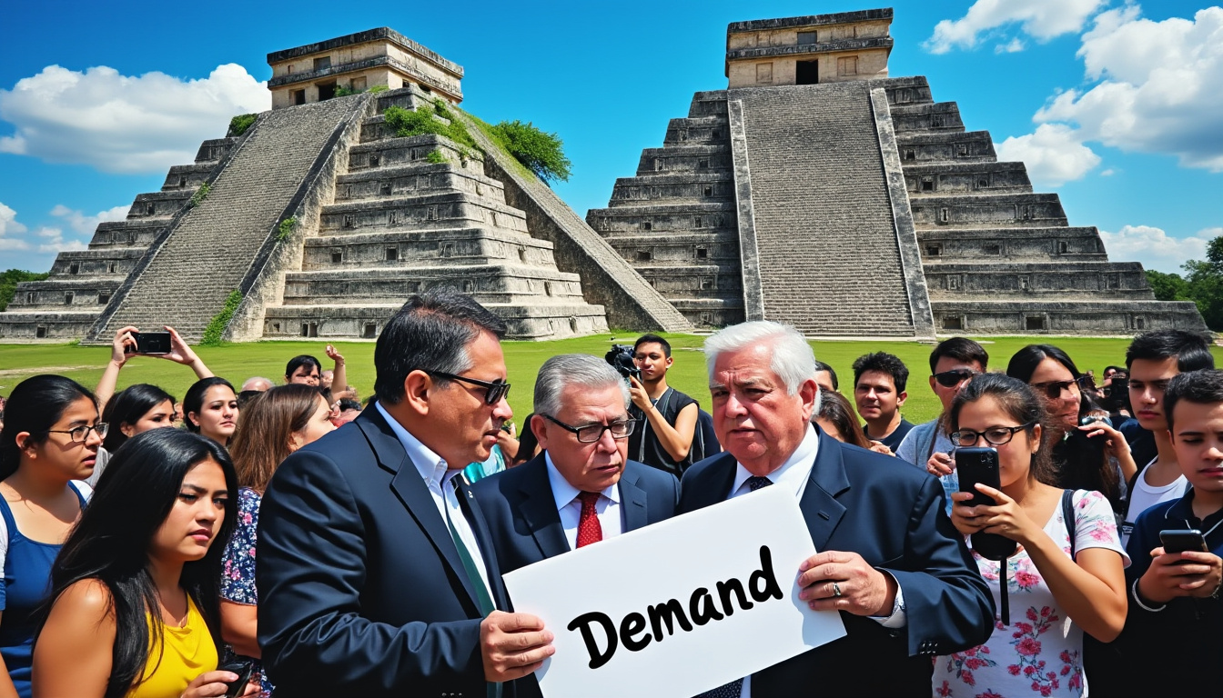 la autoridad mexicana ha interpuesto una demanda contra el popular creador de contenido mrbeast debido a un video polémico grabado en el icónico sitio de chichén itzá, generando debate sobre la responsabilidad en la creación de contenido en lugares patrimoniales.