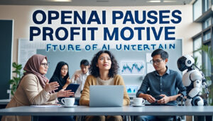 descubre por qué openai ha decidido pausar su transición hacia un modelo de negocio con fines de lucro, explorando las implicaciones de esta decisión y su impacto en el futuro de la inteligencia artificial.