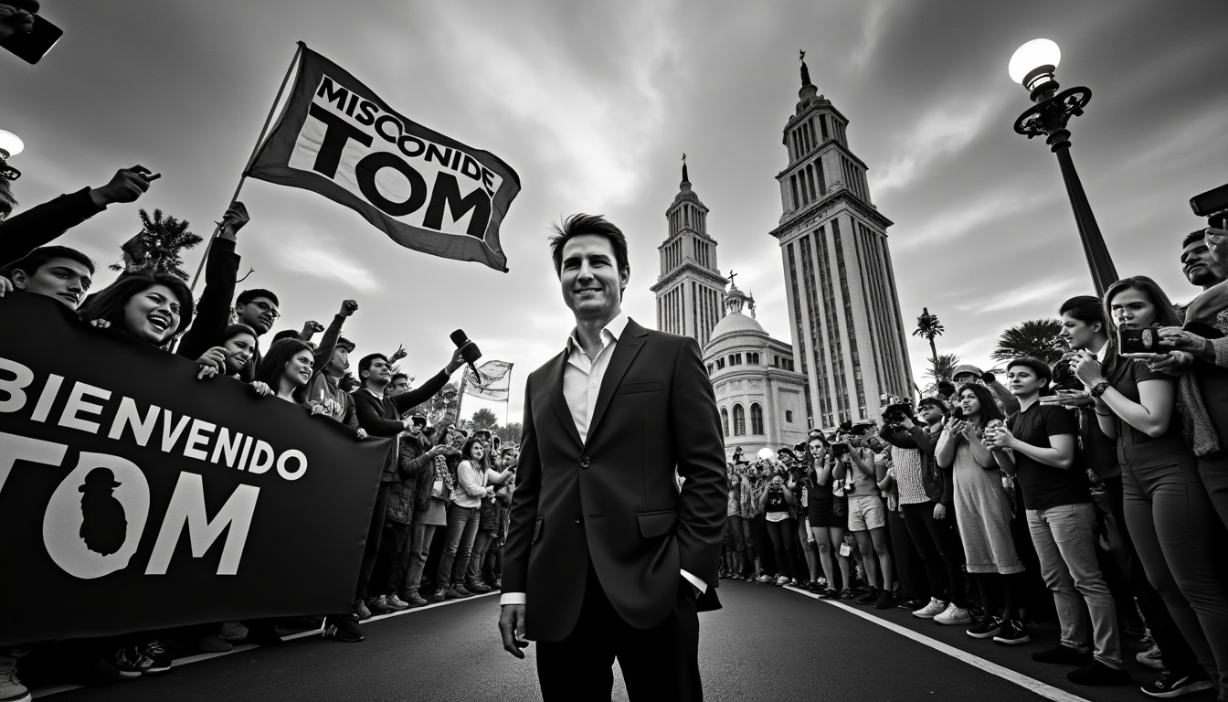tom cruise causa furor en la ciudad de méxico al presentar su última película 'misión imposible', desatando la emoción de los fanáticos y generando un ambiente electrizante en el evento.