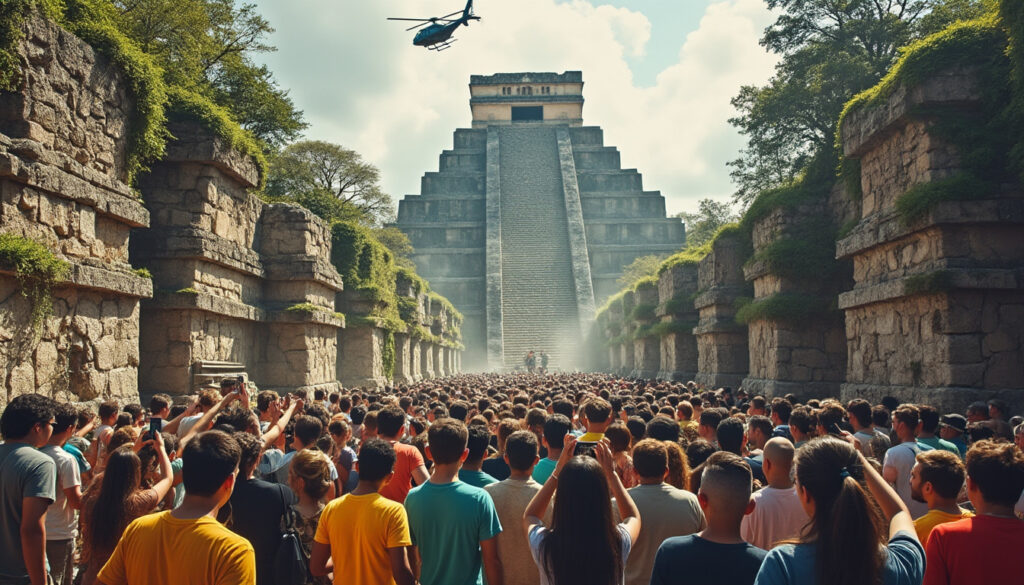 un video polémico de mrbeast filmado en ruinas mayas suscita controversias y podría llevar a acciones legales en méxico, levantando preocupaciones sobre la preservación cultural y el respeto por el patrimonio histórico.