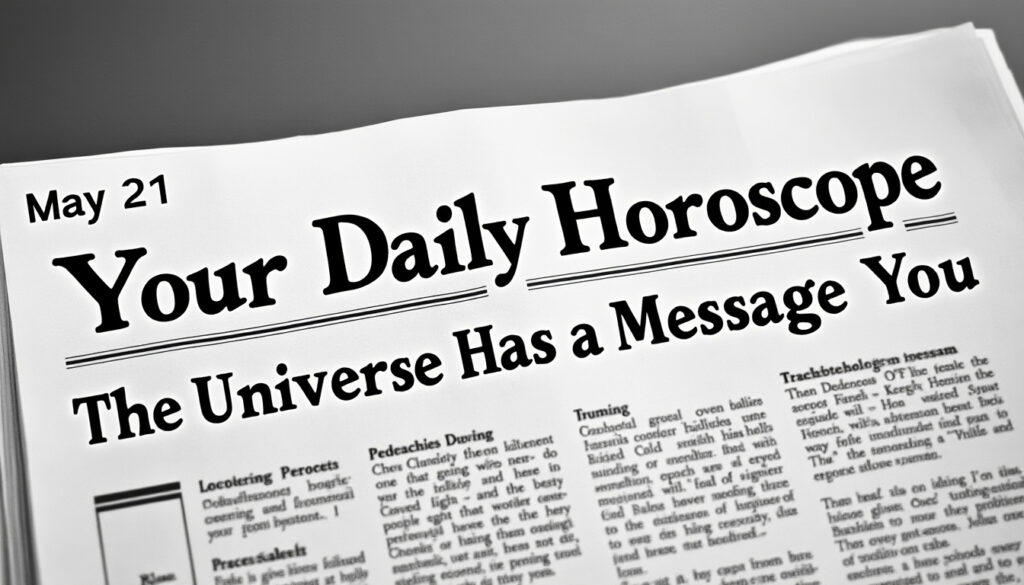 descubre lo que el universo tiene preparado para ti en tu horóscopo diario del 21 de mayo. ¡no te pierdas el mensaje que influirá en tu día y guiará tus decisiones!