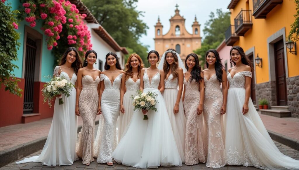 encuentra el vestido de novia perfecto para tu boda en san miguel de allende. explora una variedad de estilos y diseños que realzarán tu belleza en este mágico destino.