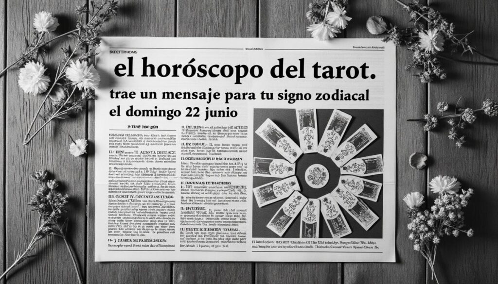 descubre lo que el horóscopo del tarot tiene reservado para tu signo zodiacal este domingo 22 de junio. recibe mensajes reveladores que te guiarán en tu vida personal y profesional.