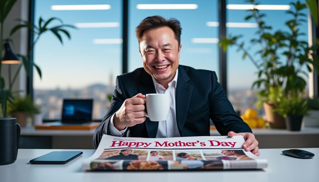 elon musk demuestra su ingenio y sentido del humor al responder a un periódico que propone celebrar a las madres en el 'día del padre'. descubre su divertida reacción y cómo aborda la discusión sobre la paternidad y la maternidad.