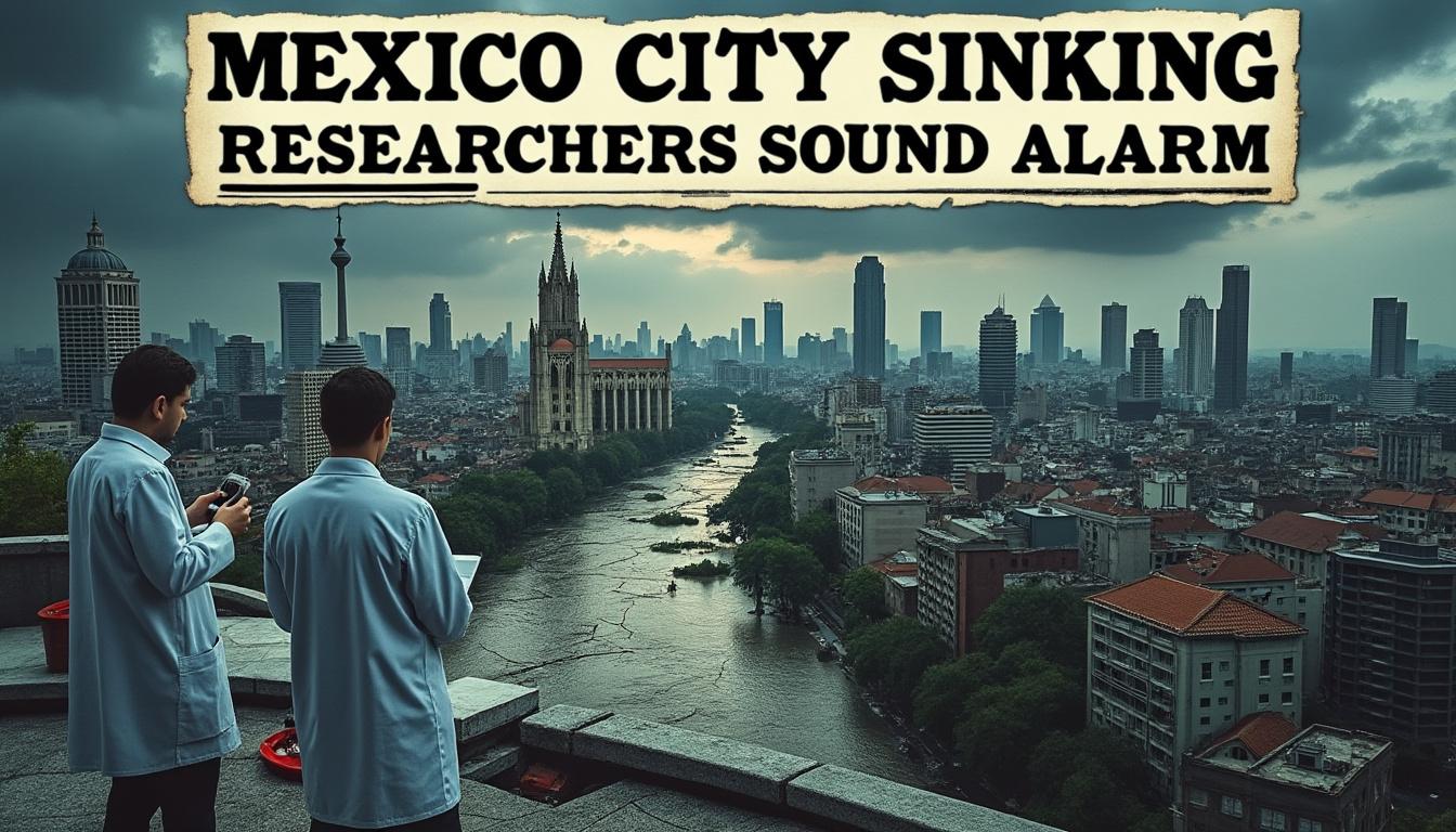 descubre el alarmante fenómeno del hundimiento de la ciudad de méxico, que se encuentra disminuyendo entre 10 y 30 centímetros cada año, según investigadores mexicanos. conoce las causas, consecuencias y qué se está haciendo para enfrentar esta crisis urbana.