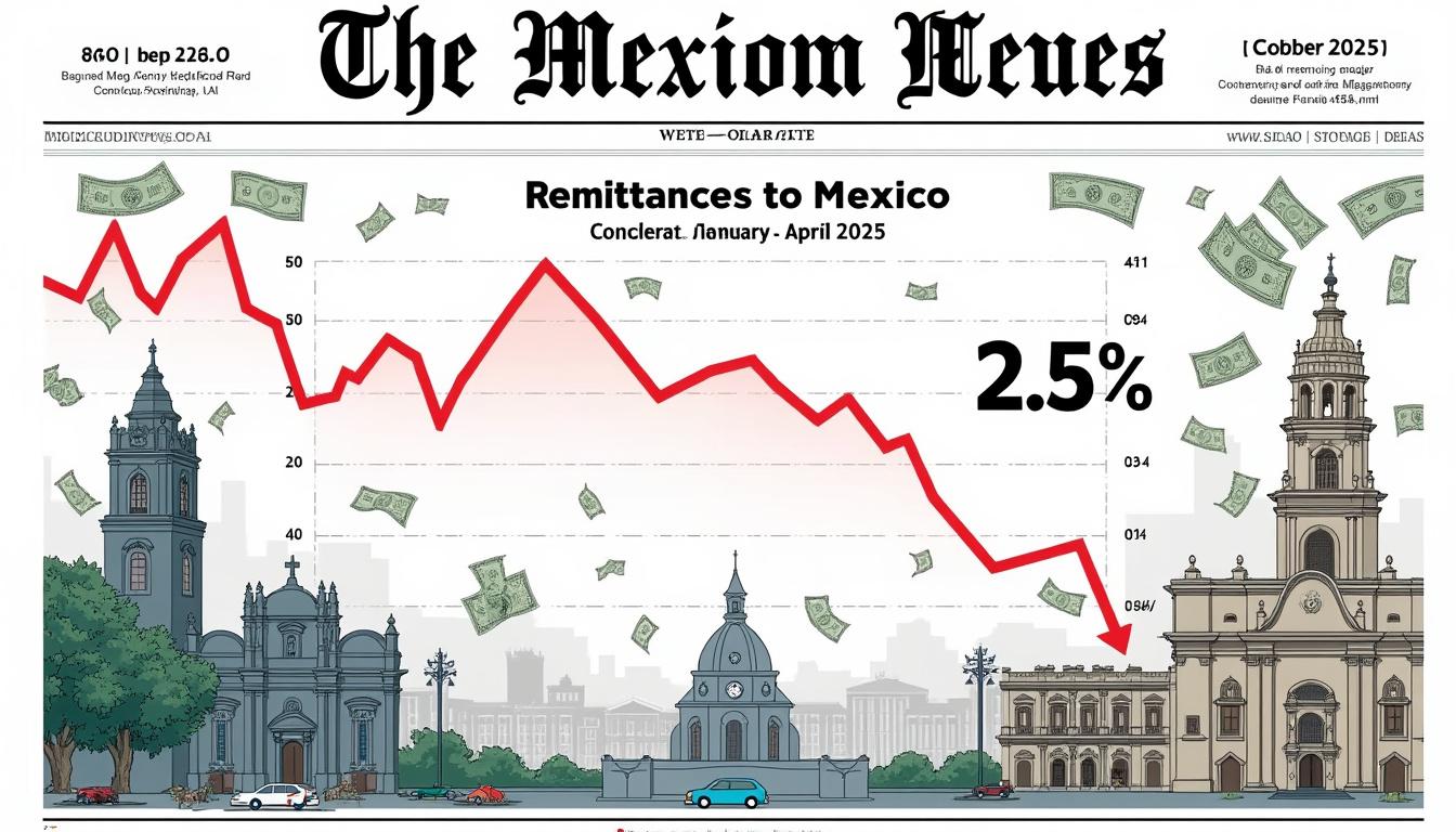descubre cómo las remesas en méxico han disminuido un 2,5% entre enero y abril de 2025, tras la llegada de trump, y analiza el impacto de esta tendencia en la economía del país.
