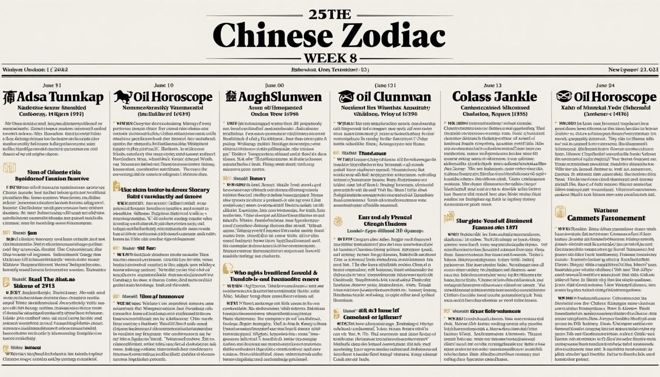 descubre lo que cada signo del zodiaco chino debe saber sobre la semana del 9 de junio. consejos, predicciones y guía para aprovechar al máximo tu energía cósmica. ¡no te pierdas este análisis astrológico!
