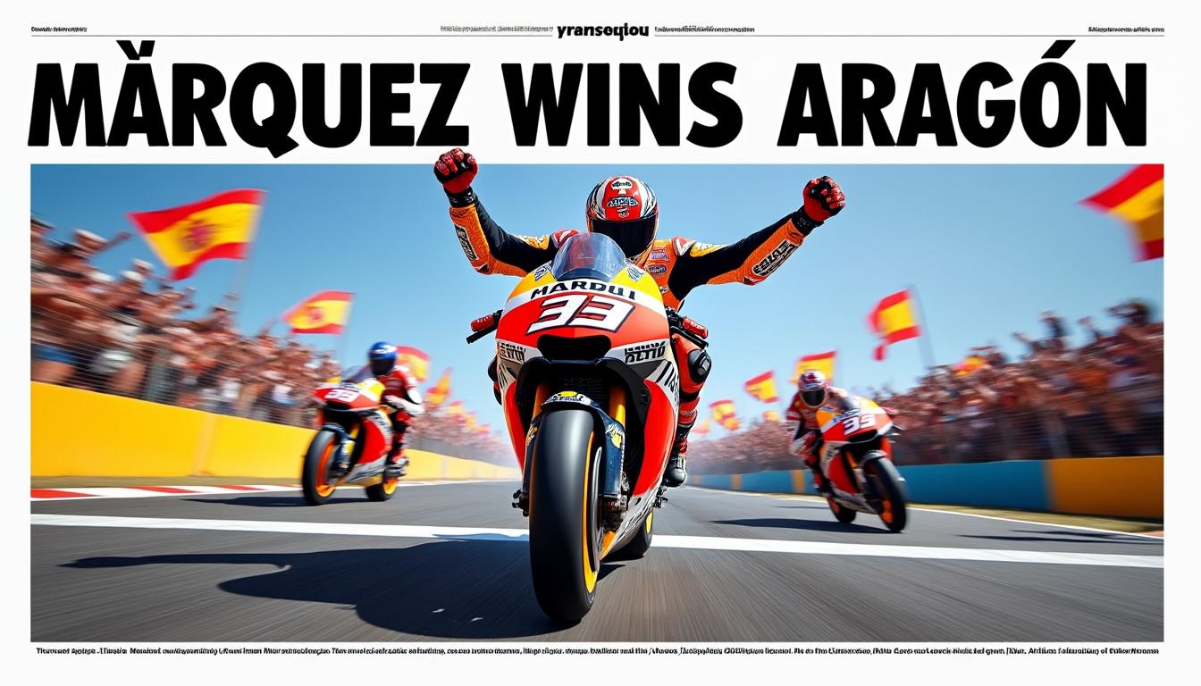 marc márquez vuelve a deslumbrar en aragón, reafirmando su dominio en motogp. descubre cómo su impresionante actuación le permite ampliar su liderazgo en el campeonato en esta emocionante carrera.