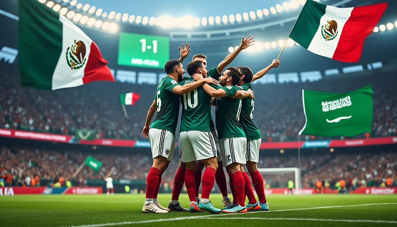 méxico consigue un empate emocionante contra costa rica, asegurando su lugar en los cuartos de final donde se preparan para desafiar a arabia. descubre cómo este resultado impacta su camino hacia la victoria.