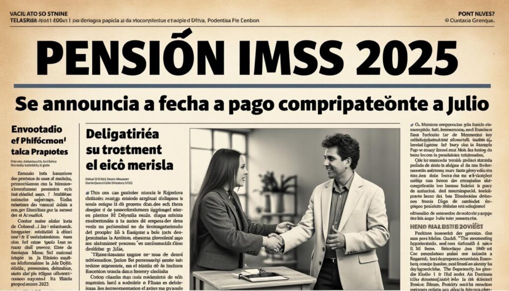 descubre la fecha de pago correspondiente a julio de 2025 para la pensión imss. mantente informado sobre tus beneficios y asegúrate de recibir tu apoyo económico a tiempo.