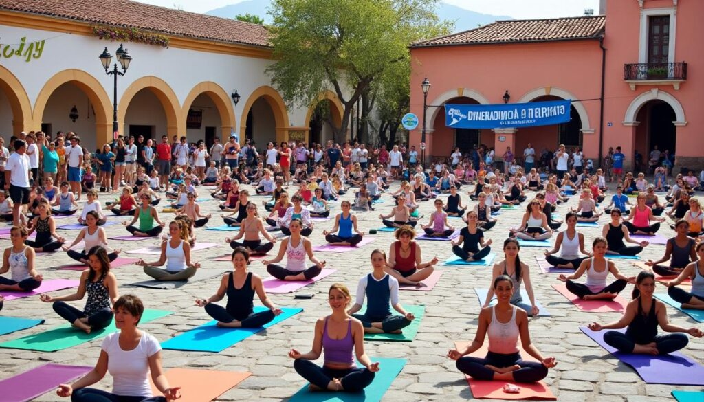 san miguel de allende se une a la celebración del día internacional del yoga, promoviendo la paz, la armonía y el bienestar a través de prácticas espirituales y físicas que conectan el cuerpo y la mente. únete a nosotros en este evento especial para disfrutar de clases, meditaciones y actividades que honran el espíritu del yoga.