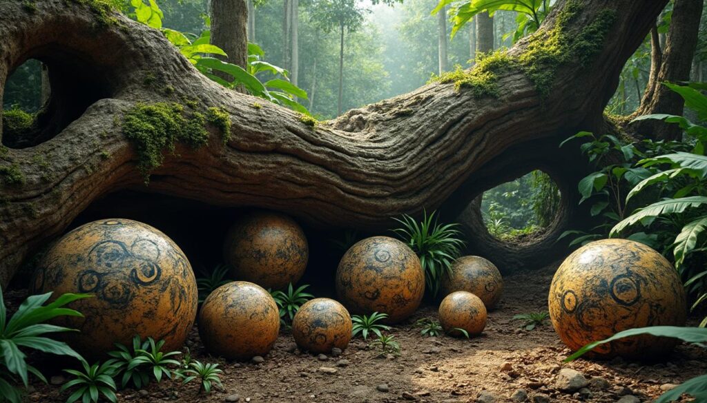 un árbol caído en el corazón de la selva amazónica revela un fascinante hallazgo: siete esferas de cerámica que datan de milenios. este descubrimiento no solo asombra a los arqueólogos, sino que también ofrece nuevas perspectivas sobre las antiguas civilizaciones que habitaron la región. acompáñanos en este viaje a través del tiempo y la historia.