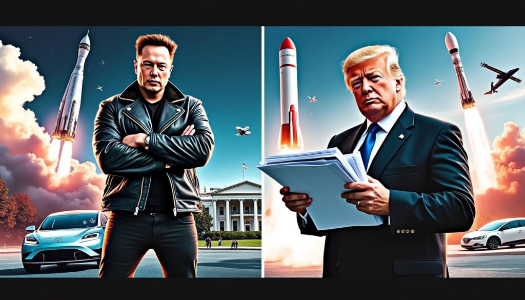 descubre cómo el conflicto entre elon musk y el gobierno de eeuu ha marcado una era de tensiones e innovaciones. analizamos los enfrentamientos y la visión futurista del empresario que desafía las normas establecidas.