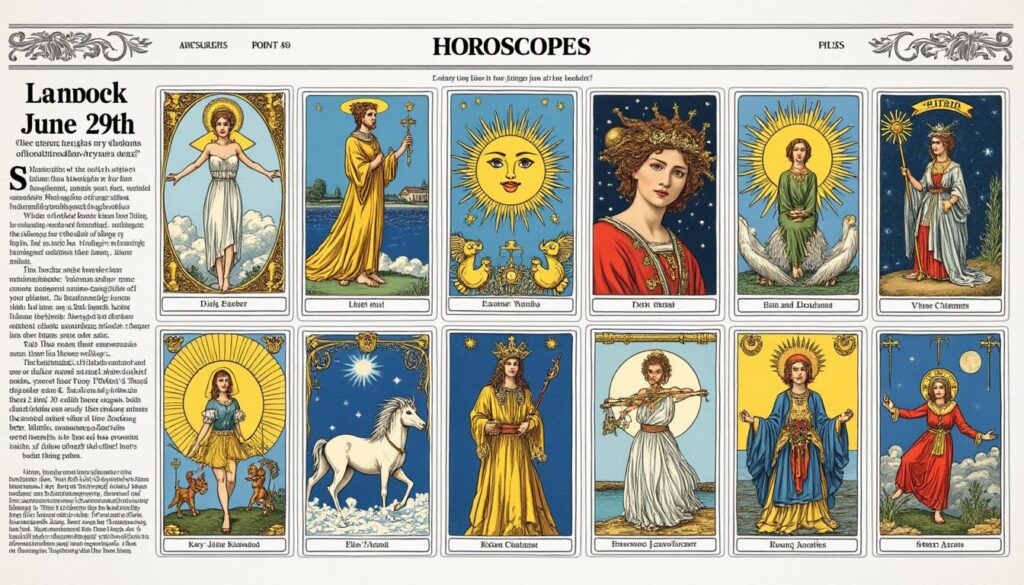 descubre el mensaje que el horóscopo del tarot tiene reservada para tu signo zodiacal el 29 de junio. conéctate con las energías cósmicas y encuentra orientación para tu día.