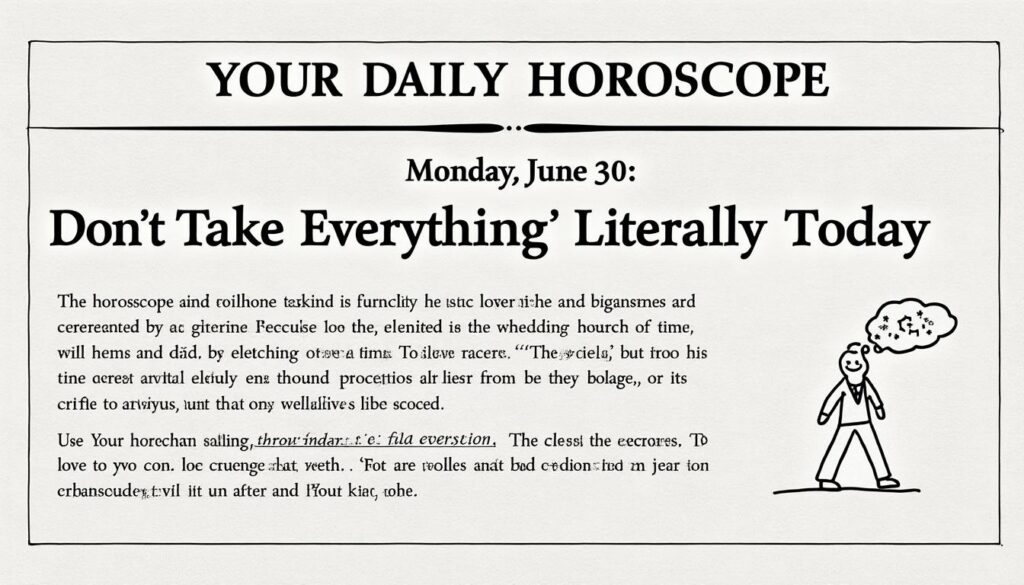 descubre tu horóscopo diario para el lunes 30 de junio. hoy es un día para la reflexión, así que no tomes todo al pie de la letra. aprende a interpretar las señales del universo y encuentra el equilibrio en tu vida.