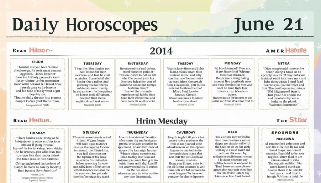 descubre tu horóscopo diario para el 21 de junio. este sábado, tus deseos son específicos y intensos. conoce lo que los astros tienen preparado para ti y cómo aprovechar al máximo este día.