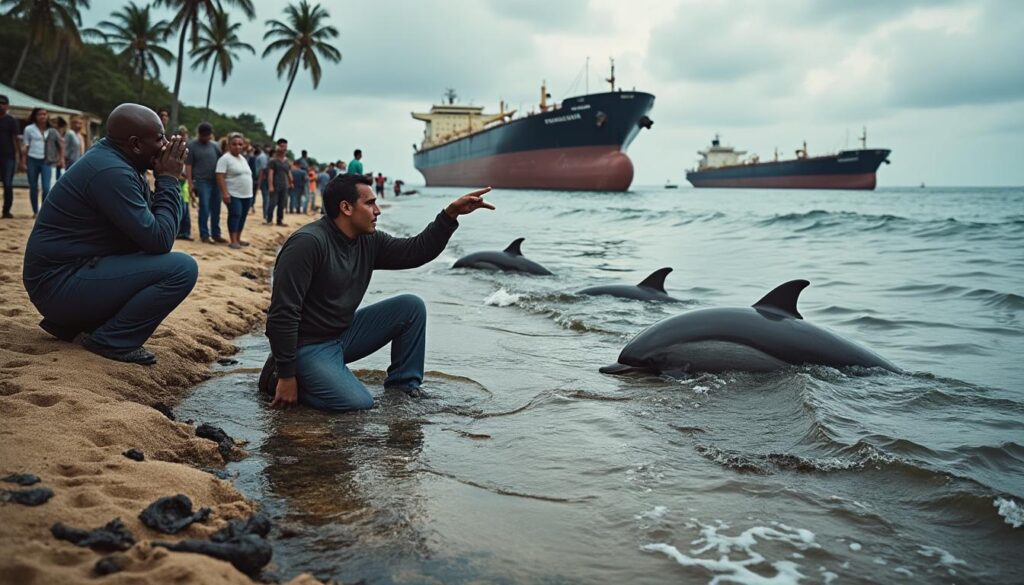descubre cómo los derrames de dos petroleros amenazan la vida marina y el turismo en rusia, afectando a bañistas y delfines. un análisis profundo del impacto ambiental y económico en regiones costeras.