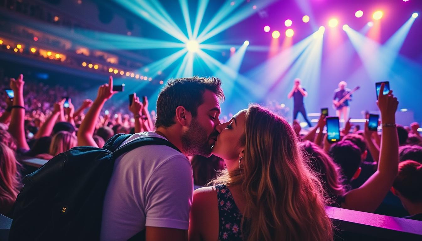 descubre el momento divertido cuando chris martin y una pareja inesperada se encuentran en la kiss cam durante un emocionante concierto de coldplay. ¡no te pierdas esta tierna anécdota en el mundo de la música!