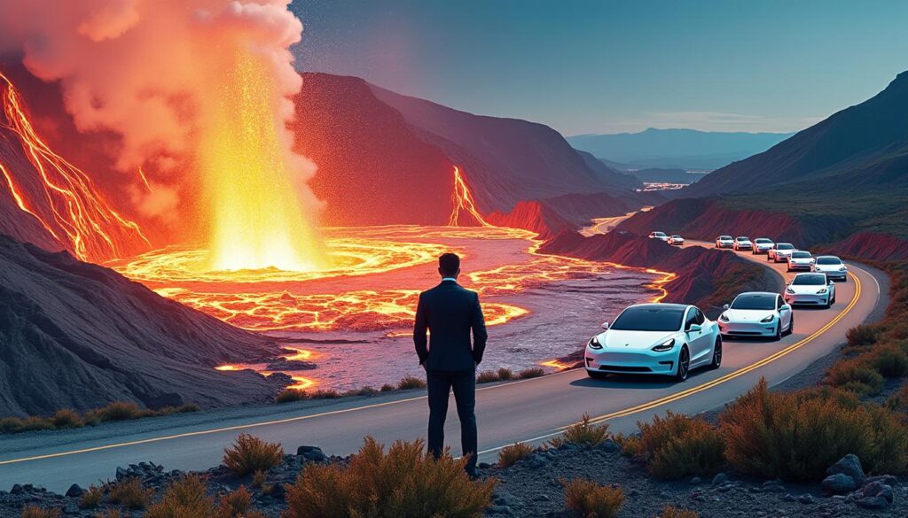 descubre cómo elon musk ha encontrado un volcán rebosante de litio, una fuente inagotable para producir baterías que impulsarán la revolución de los vehículos eléctricos, con el potencial de energizar 600 millones de coches tesla. ¡la era de la movilidad sostenible está más cerca que nunca!