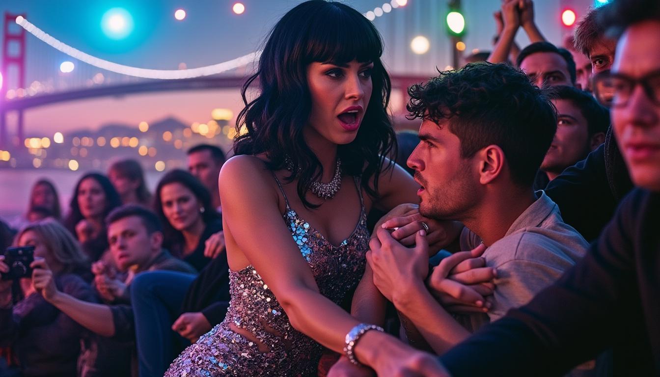 katy perry vive un momento inesperado y perturbador en su concierto en san francisco. descubre los detalles de este inquietante incidente que sorprendió a todos los asistentes.
