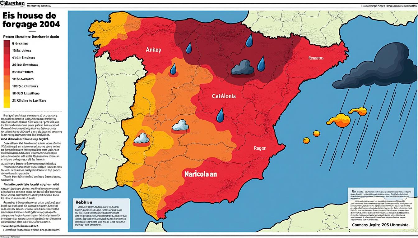 la aemet ha ampliado la alerta roja por lluvias intensas en varias regiones de cataluña, mientras que levanta la alerta en aragón. mantente informado sobre las condiciones meteorológicas y toma precauciones ante posibles inundaciones.