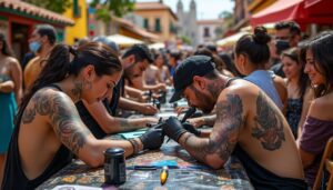 descubre la fascinante explosión de tatuajes, perforaciones y arte corporal en san miguel de allende. sumérgete en un mundo de creatividad y expresión personal donde el arte en la piel se convierte en una verdadera declaración de identidad.