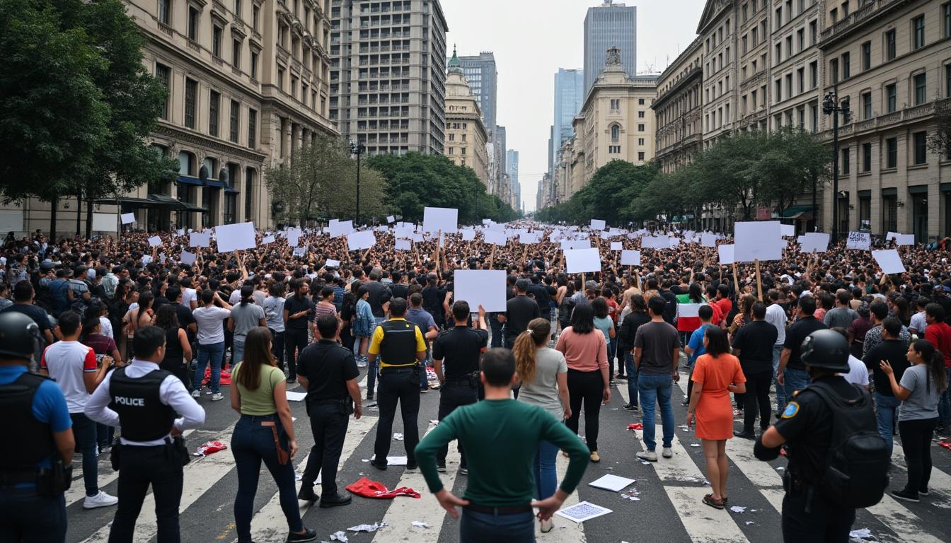 los disturbios ponen fin a la manifestación en ciudad de méxico, donde ciudadanos protestan contra el turismo y la gentrificación. un análisis de los eventos que llevaron a la confrontación y las implicaciones sociales de la protesta.