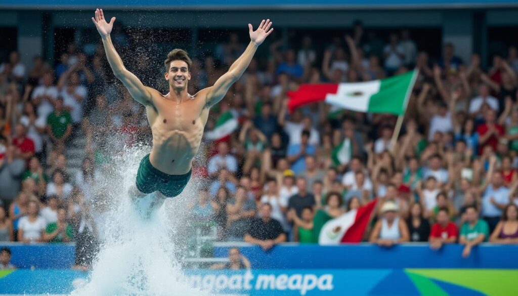 olvera, el talentoso deportista mexicano, se destaca nuevamente al lograr una medalla de plata en la emocionante final de saltos sincronizados desde 3 metros. descubre su impresionante desempeño y la pasión que lo llevó a este nuevo logro en el mundo de los deportes acuáticos.