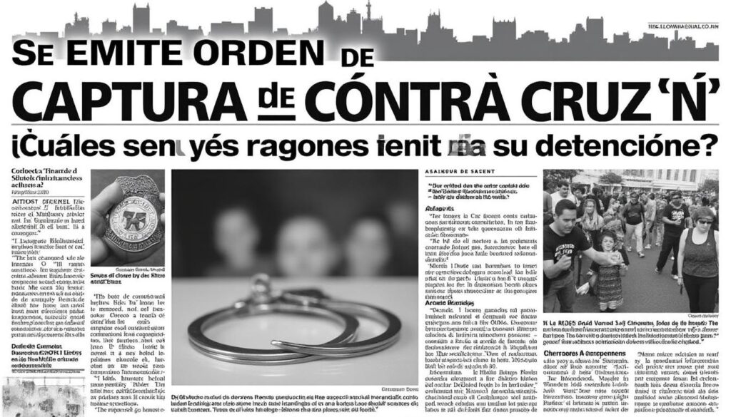 descubre las razones detrás de la orden de captura emitida contra cruz 'n'. analizamos los hechos y su impacto en la sociedad. información relevante sobre este caso en desarrollo.