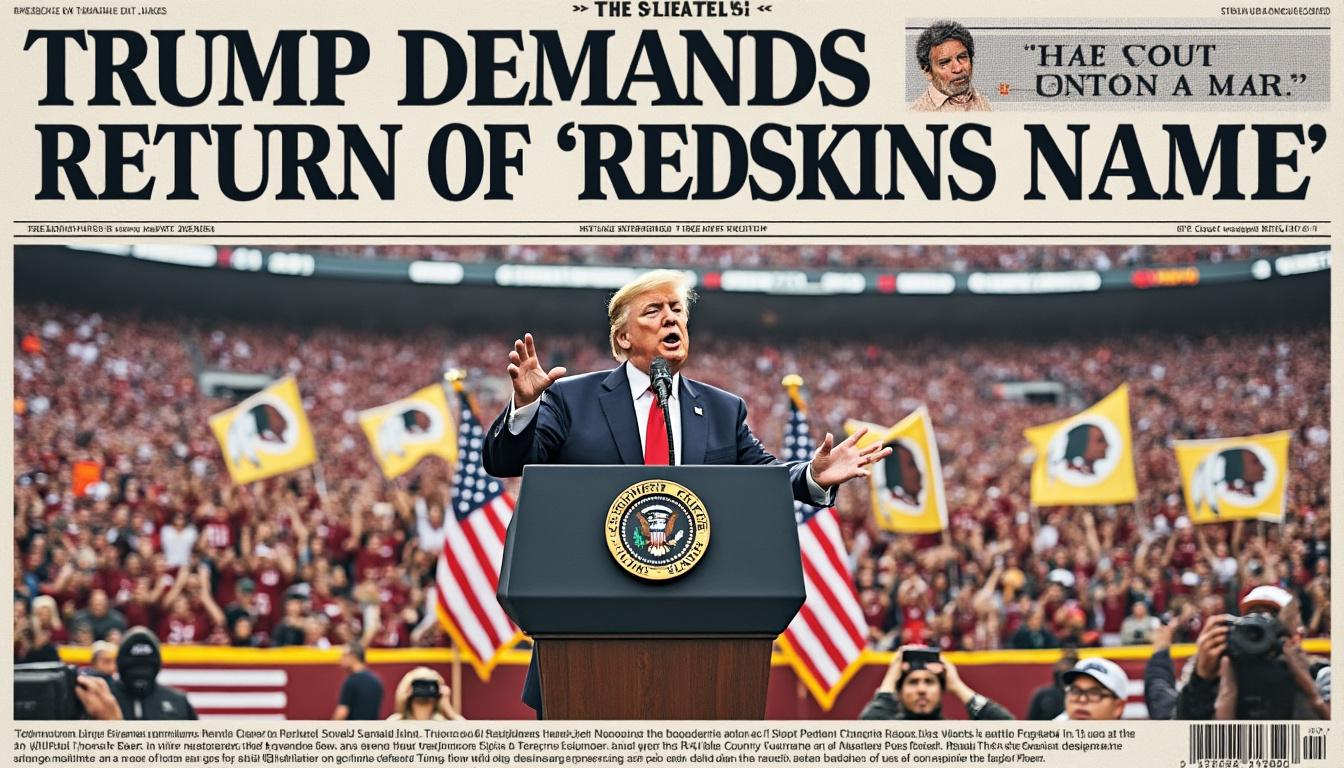 en un giro inesperado, trump exige el regreso del nombre 'redskins' y establece condiciones para el estadio en d.c. descubre los detalles de esta controversia y lo que significa para la comunidad y los aficionados.