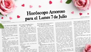 descubre lo que los astros tienen reservado para ti en el amor este lunes 7 de julio. no te pierdas tu horóscopo amoroso y prepárate para vivir momentos mágicos. ¡infórmate ahora!