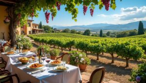 descubre un encantador viñedo en san miguel de allende que captura la esencia de italia. disfruta de una experiencia única con deliciosa gastronomía, alojamiento acogedor, catas de vino excepcionales y bodas inolvidables en un entorno idílico.
