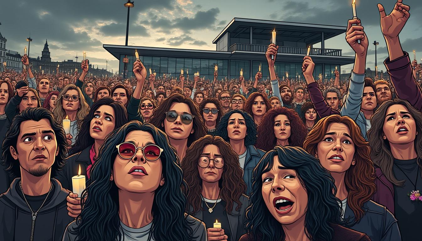 asiste a un emotivo homenaje en birmingham, donde una multitud conmovedora celebra la vida y el legado de ozzy osbourne en su funeral. un tributo lleno de amor y recuerdos que une a fanáticos y seres queridos.