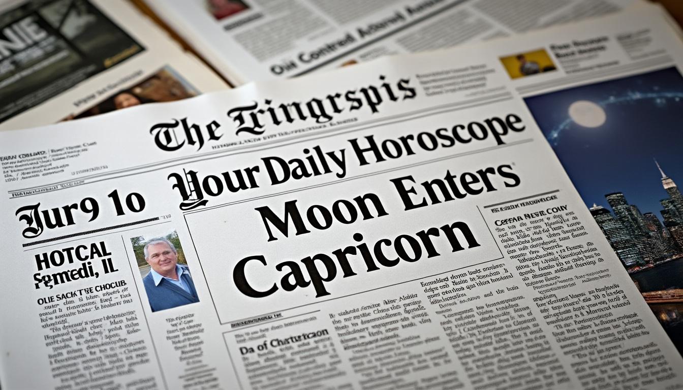 descubre tu horóscopo diario para el 9 de julio. la luna entra en capricornio, trayendo nuevas oportunidades y desafíos para tu signo. no te pierdas las predicciones que te ayudarán a navegar este día con éxito.
