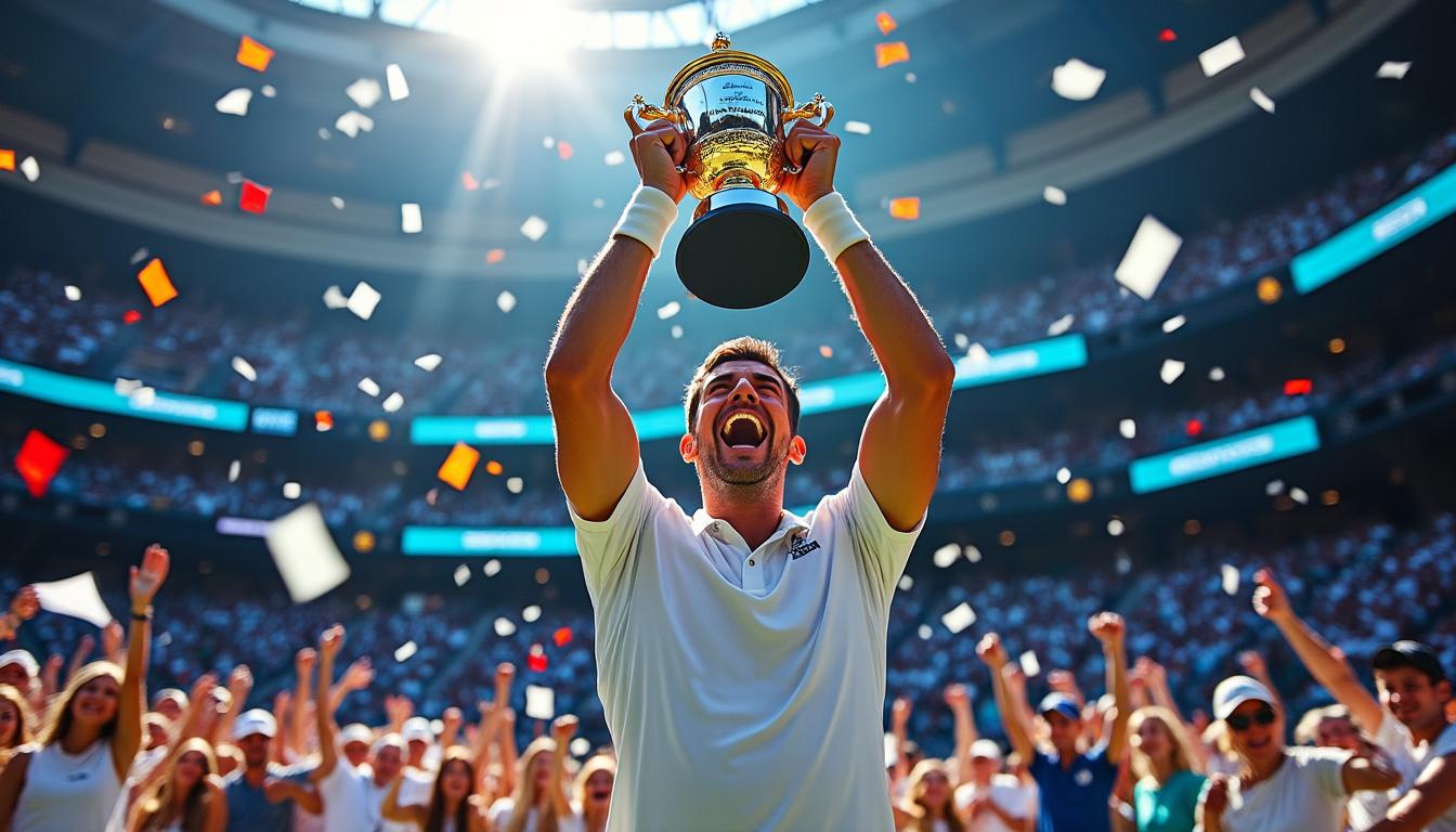 carlos alcaraz se proclama campeón del masters de cincinnati después de la retirada de jannik sinner, consolidando su posición como una de las grandes promesas del tenis mundial.
