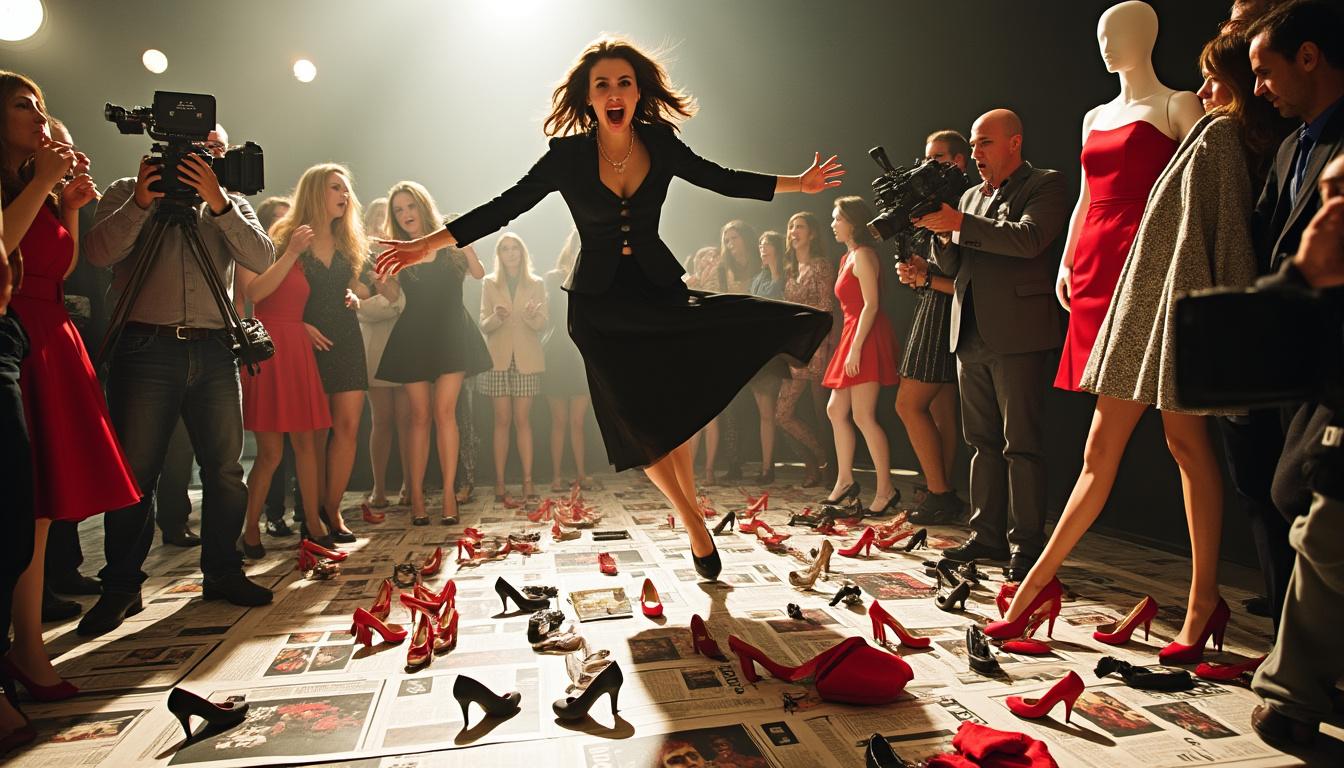 descubre los detalles del sorprendente tropiezo de anne hathaway en pleno rodaje de 'el diablo viste a la moda 2' y cómo este momento inesperado capturó la atención de todo el equipo.