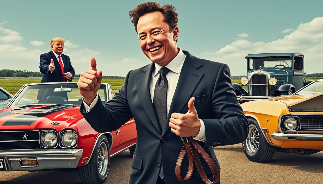 elon musk compara los coches de gasolina con cambio manual a la experiencia de montar a caballo, destacando el avance hacia la electrificación del transporte. mientras tanto, donald trump expresa su apoyo a los vehículos tradionales, generando un debate sobre el futuro de la movilidad.