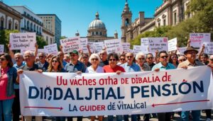 empleados del imss se manifestaron en guadalajara para exigir una pensión digna y mejores condiciones laborales; conoce los detalles de la protesta y las demandas de los trabajadores.