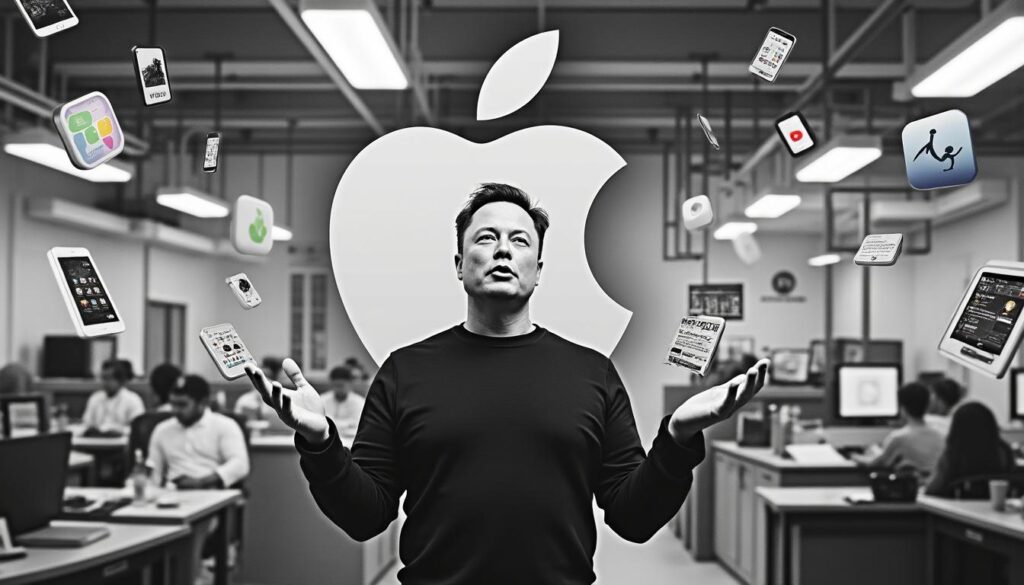 elon musk acusa a apple de limitar la visibilidad de grok, su inteligencia artificial, en la app store. descubre cómo esta situación afecta a los usuarios y la competencia tecnológica.