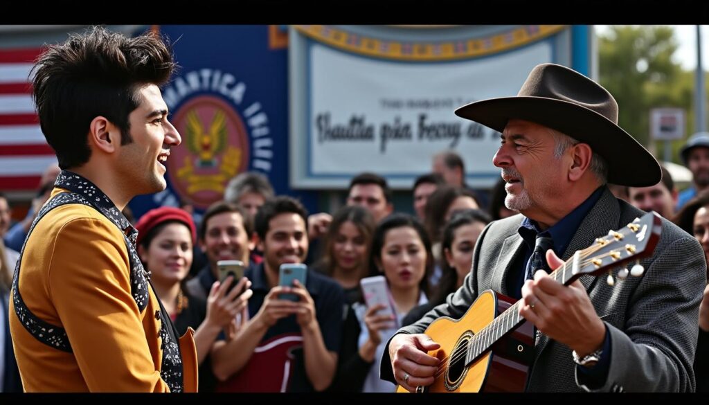 descubre cómo christian nodal deslumbra en el escenario junto a pepe aguilar, a pesar de la polémica generada por su más reciente entrevista. todos los detalles sobre este esperado reencuentro musical aquí.