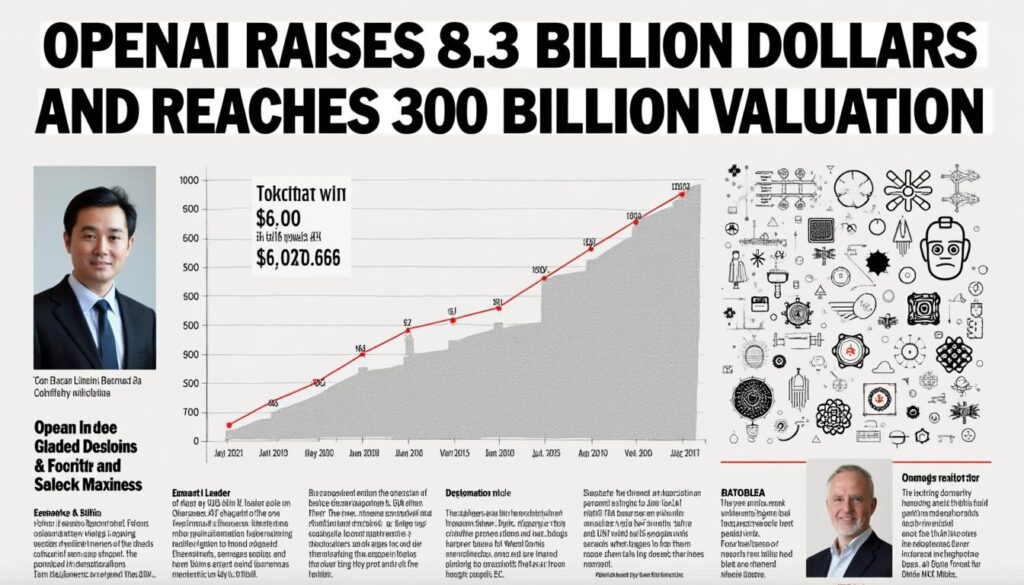 openai ha conseguido recaudar 8.300 millones de dólares, alcanzando una impresionante valoración de 300.000 millones, con el ambicioso objetivo de convertirse en la 'start-up' más valiosa del mundo. descubre cómo esta innovadora empresa está transformando la inteligencia artificial y su impacto en el futuro de la tecnología.