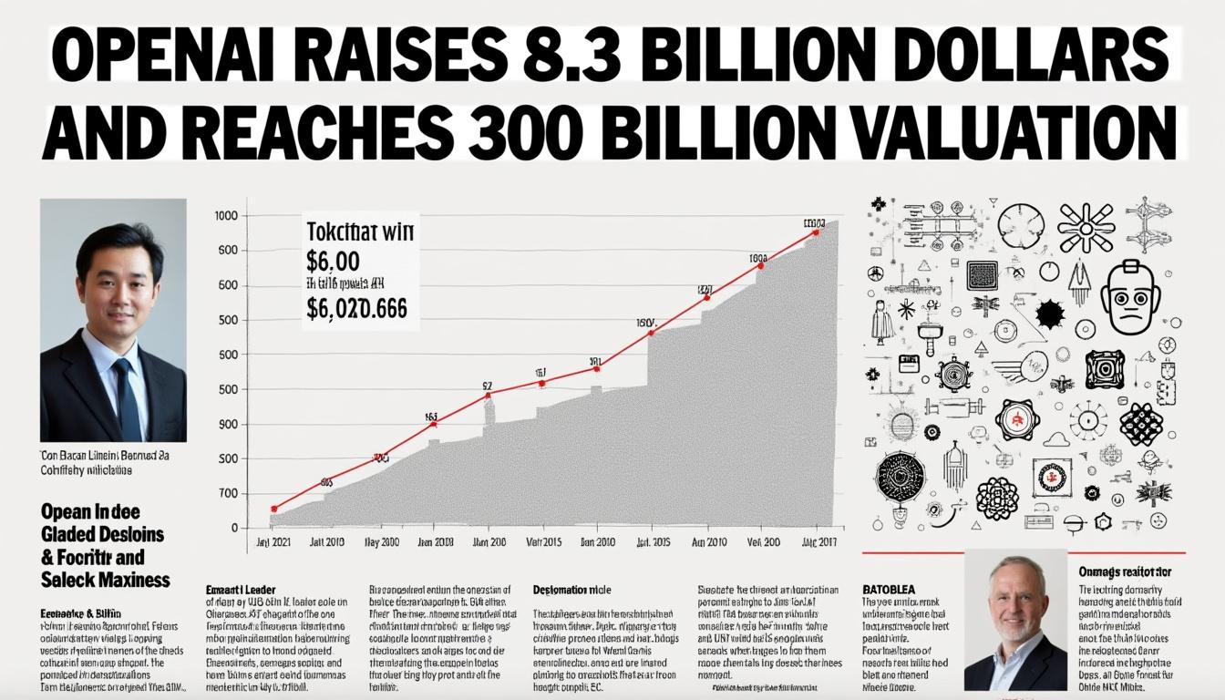 openai ha conseguido recaudar 8.300 millones de dólares, alcanzando una impresionante valoración de 300.000 millones, con el ambicioso objetivo de convertirse en la 'start-up' más valiosa del mundo. descubre cómo esta innovadora empresa está transformando la inteligencia artificial y su impacto en el futuro de la tecnología.
