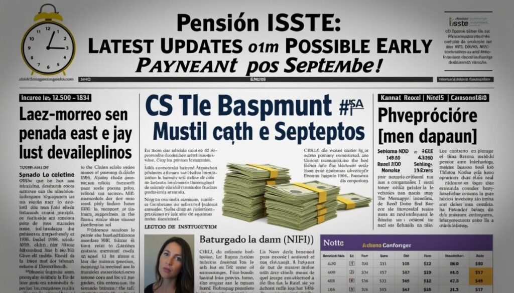 descubre las últimas novedades sobre el posible adelanto del pago de septiembre en la pensión issste. mantente informado sobre tus beneficios y fechas importantes para asegurar tu tranquilidad financiera.