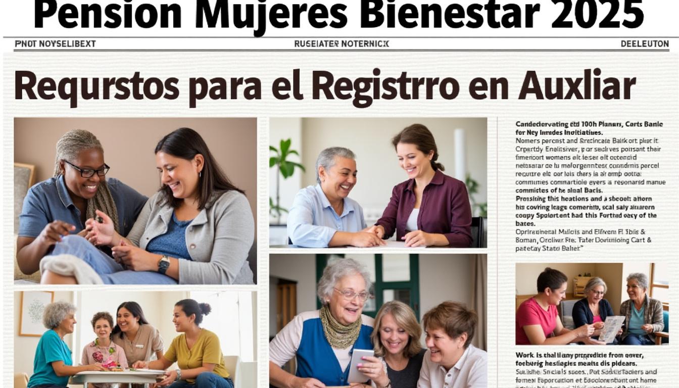 descubre los requisitos necesarios para registrar a un auxiliar en la pensión mujeres bienestar 2025. infórmate sobre el proceso y asegura el apoyo adecuado para las beneficiarias.