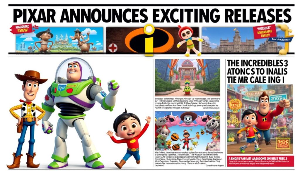 descubre las próximas películas de pixar: toy story 5, los increíbles 3, coco 2 y nuevas historias originales. prepárate para vivir aventuras inolvidables y emociones únicas en cada estreno.