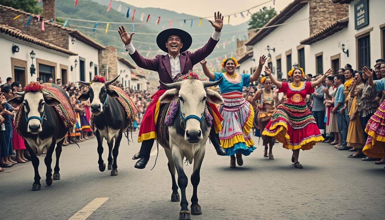 descubre cómo inicia la tradicional reseña al señor san miguel en sma, una colorida celebración que destaca por la participación de bueyes, burros y vibrantes danzantes llenando de alegría y cultura las calles de la ciudad.