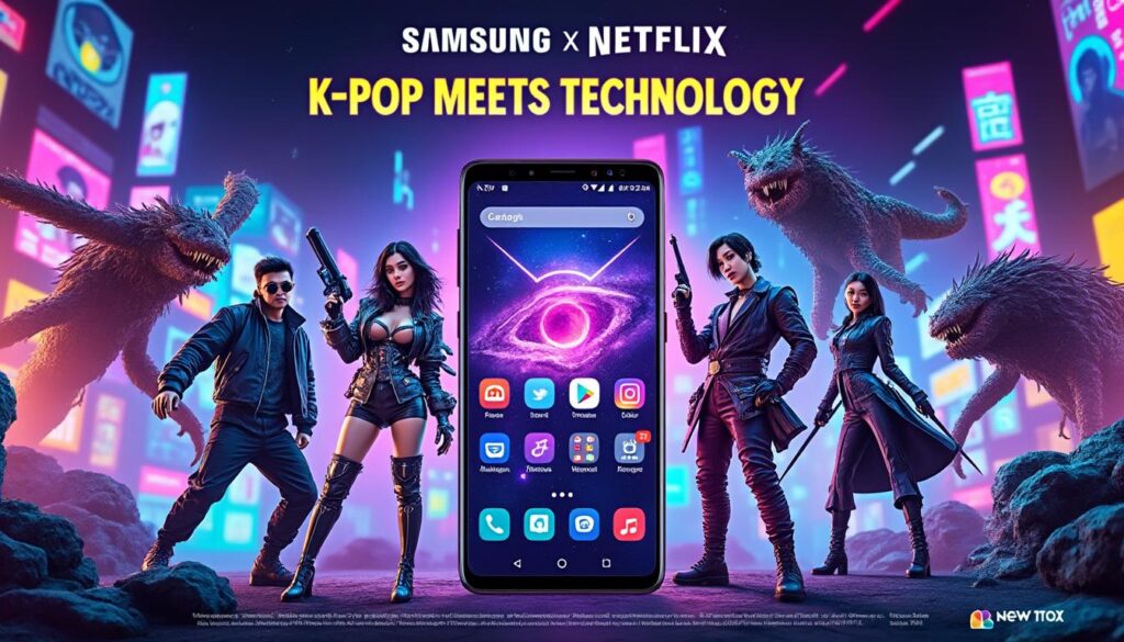 descubre cómo samsung y netflix lanzan temas exclusivos de k-pop inspirados en demon hunters para dispositivos galaxy. personaliza tu móvil con lo mejor en tecnología y entretenimiento coreano.