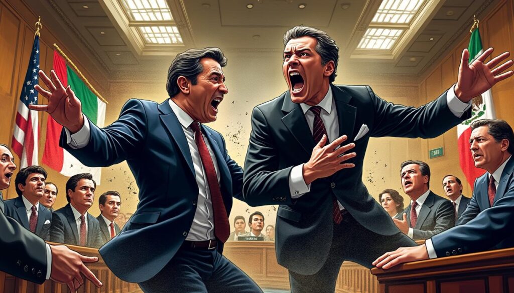 varios senadores mexicanos protagonizaron una pelea física durante un intenso debate legislativo centrado en las relaciones con estados unidos. descubre los detalles y las causas de este inusual enfrentamiento en el senado.