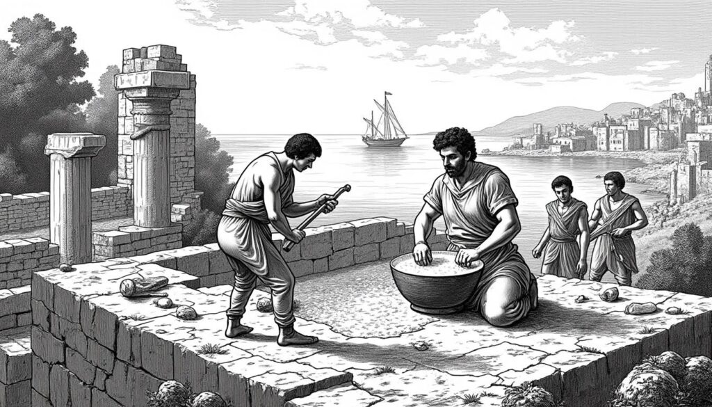 descubre cómo un hallazgo arqueológico reciente demuestra que los fenicios desarrollaron un mortero hidráulico eficiente siglos antes que los romanos, revolucionando la historia de la construcción antigua.